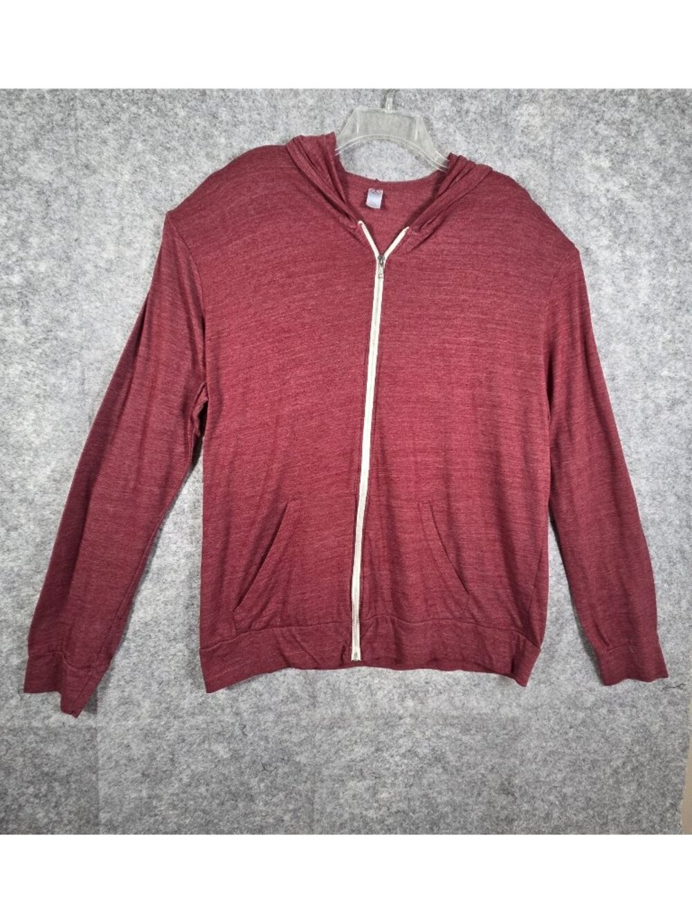 Alternative Apparel Zip Up Hoodie Women’s 3XL Maroon Sweatshirt Cozy Lounge Casu